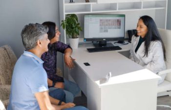 Dr. Bhrita Parikh with patient.