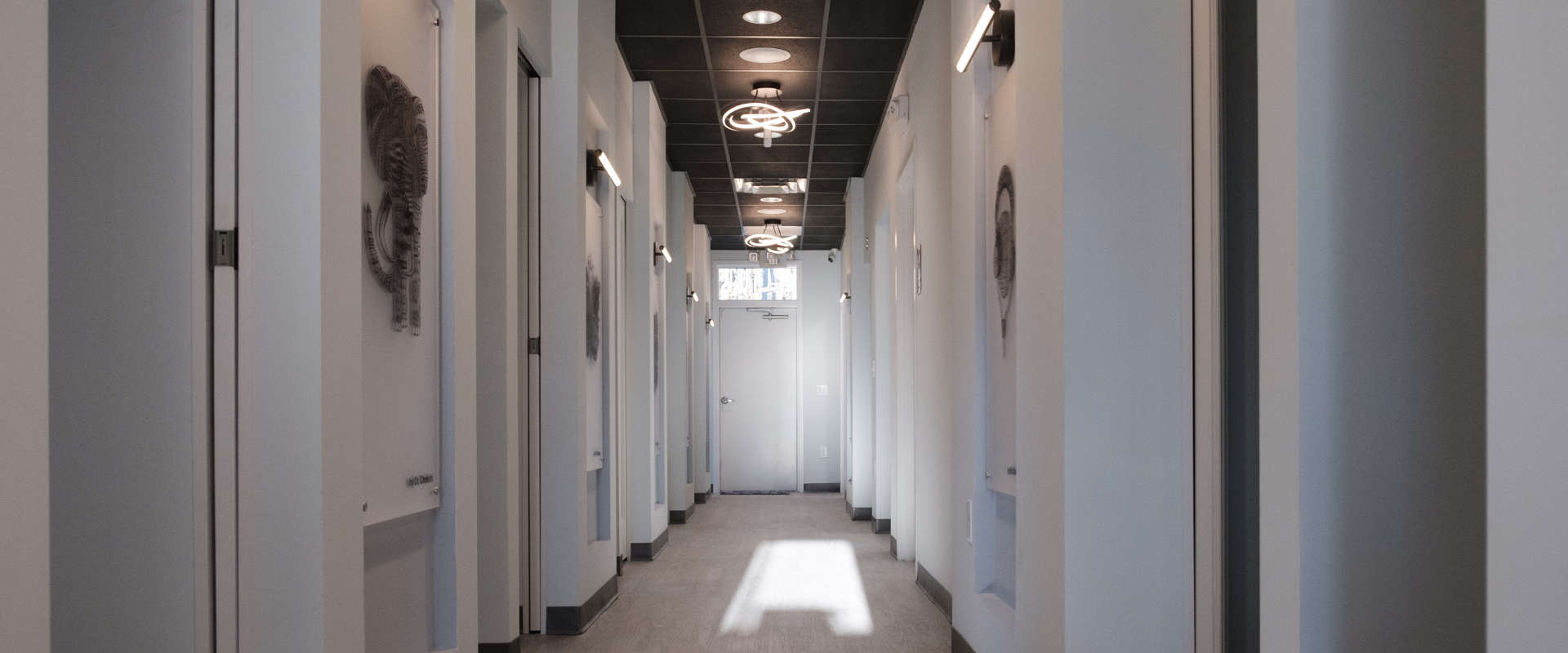Carrington Square Dental hallway.