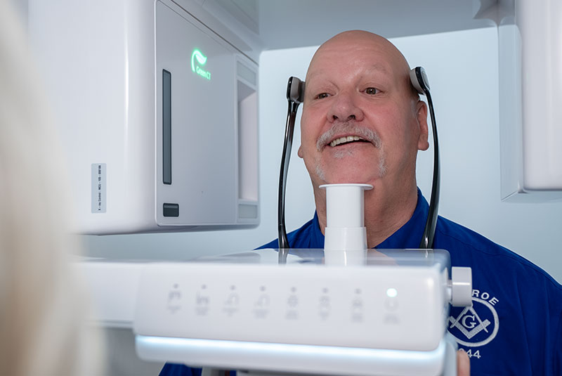 man getting cbct