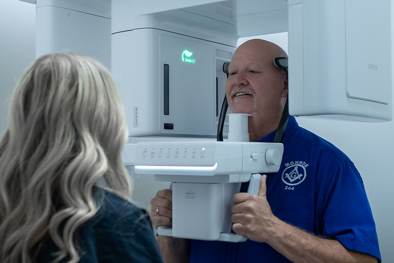 man getting cbct