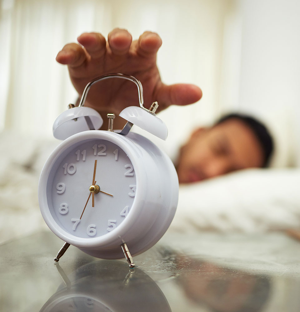 man with sleep issues